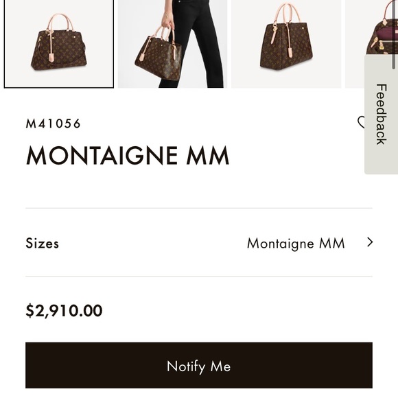 ćSOLDćLouis Vuitton Montaigne MM - Picture 13 of 14